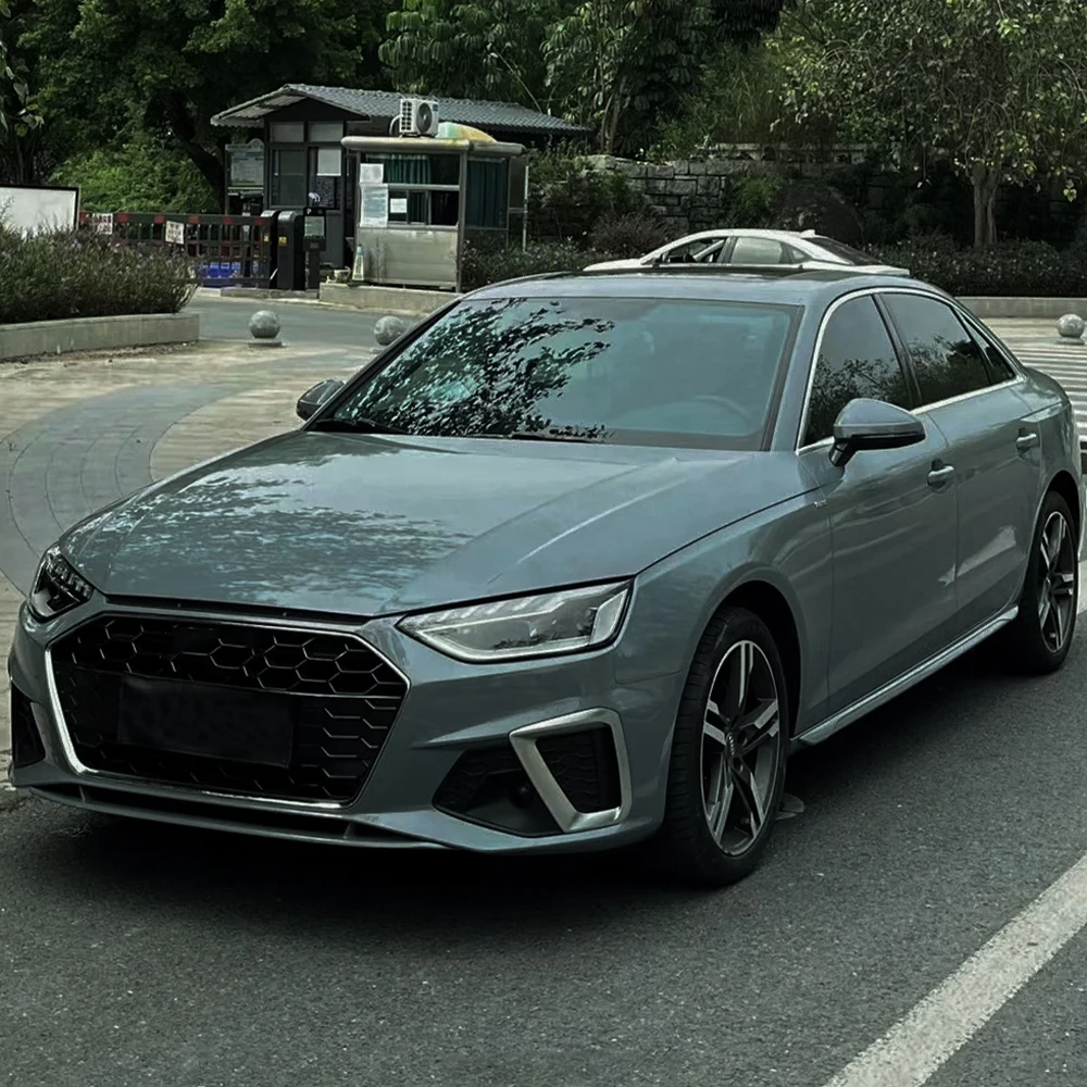 

Gloss Car Vinyl Film PET Crystal Gement Grey Auto Vinyl Wrapping Film Self Adhesive Motorcycle Car Body Decoration Decal Sticker