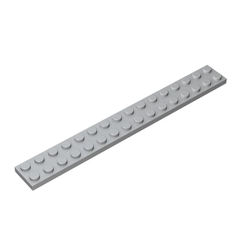 50g/11PCS 4282 Thin Bricks Plate 2x16 Baseplate Compatible with Block Moc Color City Accessories Parts
