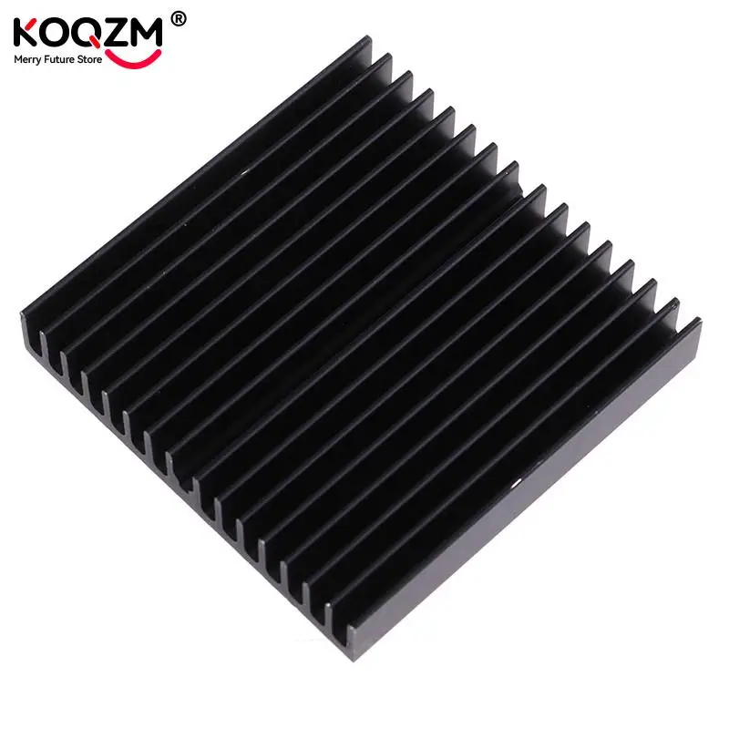 1Pcs 60*60*10Mm Hitam Aluminium Radiator Papan Utama Chip Heatsink
