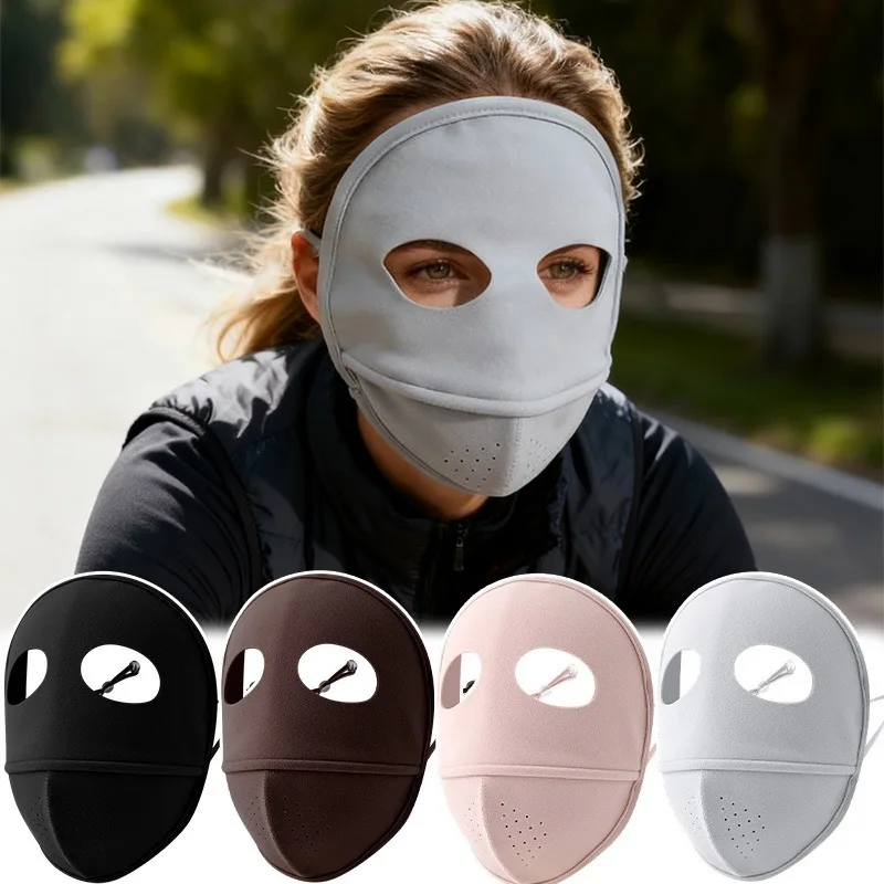 

Зимняя теплая флисовая однотонная полнолицевая маска, дышащая мотоциклетная велосипедная маска для лица, велосипедная езда, ветрозащитные утолщенные мягкие маски