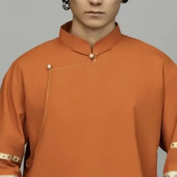 カップルスタイルエスニックスタイルデザインセンスマルチカラーシャツレースファッション万能スタイル