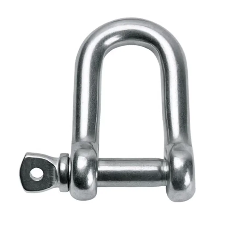 1pcs M4 M5 M6 M8 M10 Chain D Rigging Shackle for Boat , 304 Stainless Steel Dee Type rigging , snap shackle