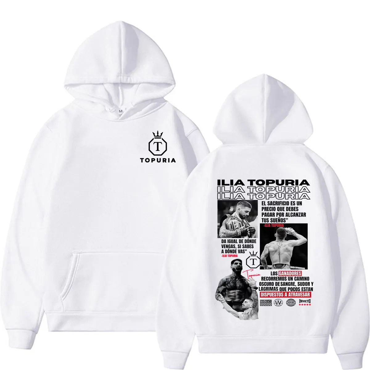 El Matador Ilia Topuria Violence Aesthetics Sweatshirts für Männer und Frauen, Modische Klassische Gothic-Hoodies, Hochwertige Fleece-Kapuzenpullover – Detail 7