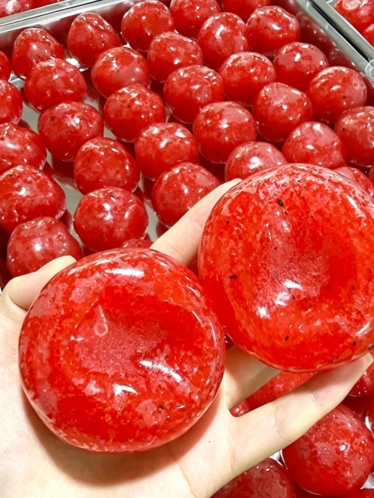 Weicher Wassermelonen-Slush-Quetschball DIY Handgemachtes Squishy-Spielzeug Quetschball mit Knistergeräusch Entspannendes Fidget-Stress-Spielzeug