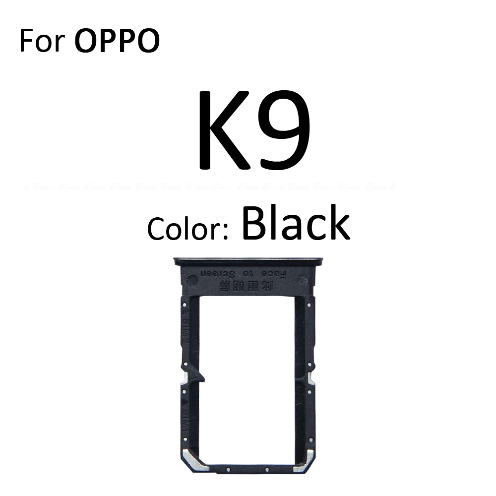 Sim Card Tray Socket Slot Reader Adapter For OPPO K9 Pro K9s Micro SD Card Holder Connector Container Replacement Parts