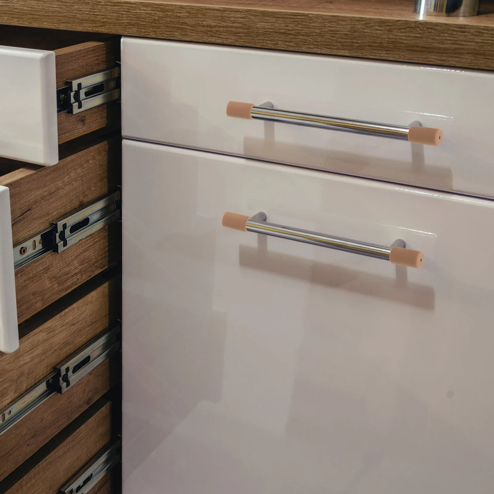 6 قطع من واقيات مقبض الباب المصنوعة من السيليكون لحماية الأطفال الناعمة لخزانة الأدراج ومصدات الزوايا والأثاث الآمن للأطفال #1