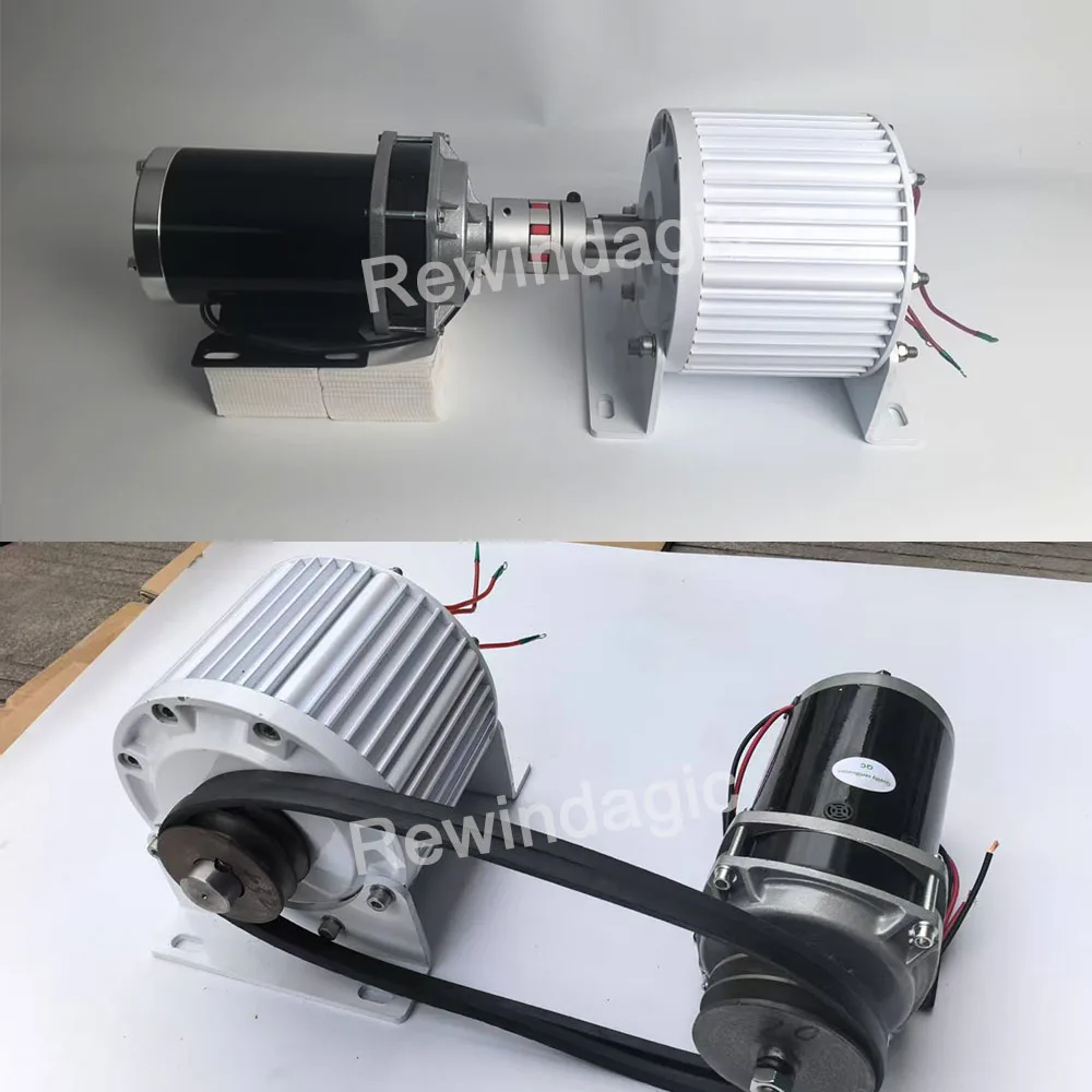 20KW Permanent Magnet Generator 48V 96V 220V 230V 380V Low Speeds Electric Power Generator With DC Motor For Home Use