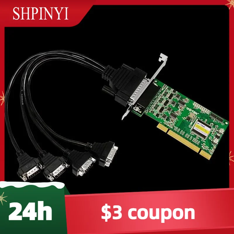 

New UOTEK PCI to RS-485 Serial Card RS485 4 Ports High Speed DR44 Expansion Converter with Isolation UT-734