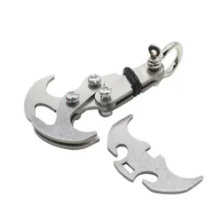 Folding Gravity Grab Hook Outdoor Rock Climbing Rescue Claw Survival Mountaineering Hook Tool Multifunctional Stainless Steel
