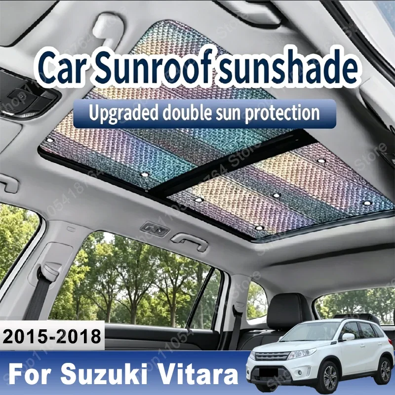 Sunroof Sunshade Suitable For Suzuki Vitara Escudo 2015~2018 2016 2017 Car Panoramic Roof 2X Heat Shield Window Sunshade Anti-UV