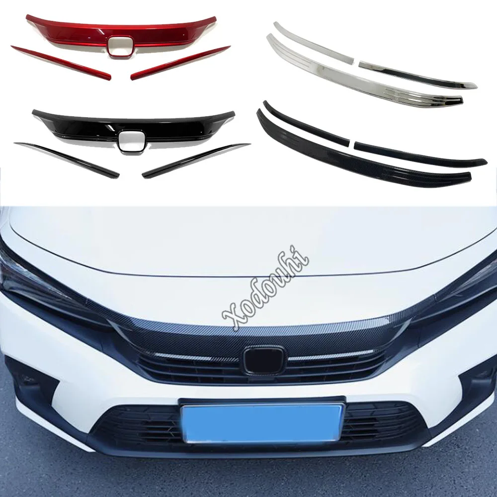 

Car Engine Cover Trim Front Middle Center Grille Racing Grills Decoration Accessories For Honda Civic 11th Gen 2022 2023 2024