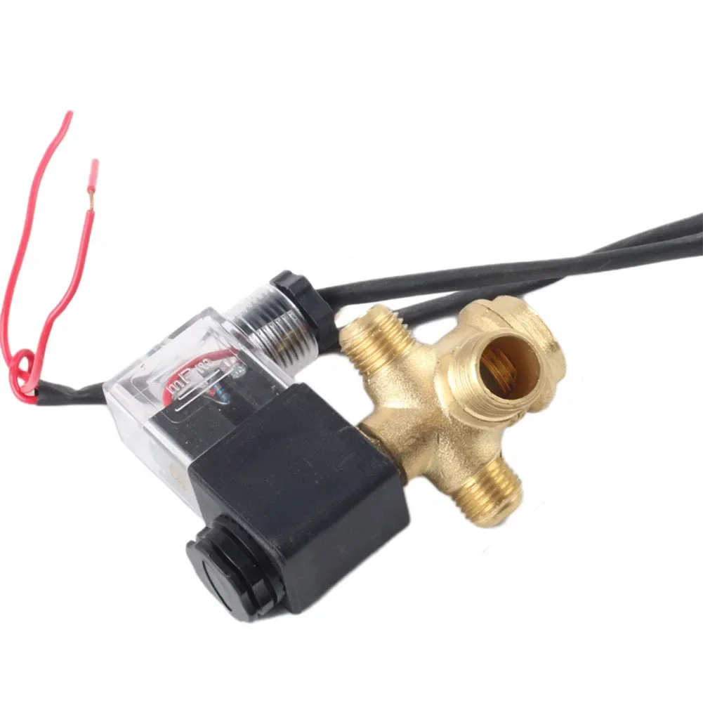 1PCS Oil-free Air Compressor Solenoid Valve Mute Air Pump Fittings Unloading Valve Drain Valve Air Pump Solenoid Valve