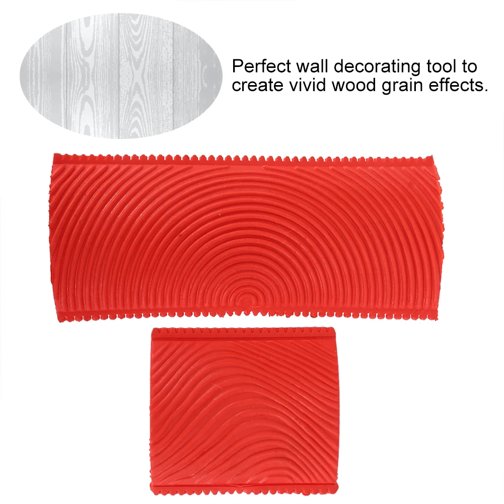 Pinceau en bois de caoutchouc pour décoration murale, outils de peinture à effet de Mars, peinture à effet de Mars, bois DONGotten, 2 pièces/ensemble