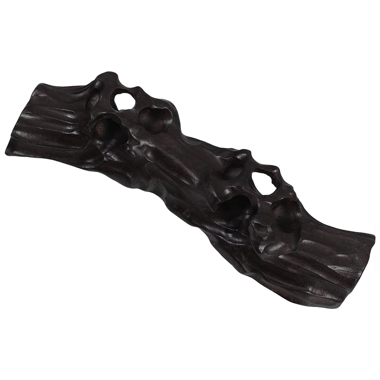 

Wooden Calligraphy Brush Stand Hollow Carved Brush Holder Decorative Pen Organizer for Desk Office Art Supplies