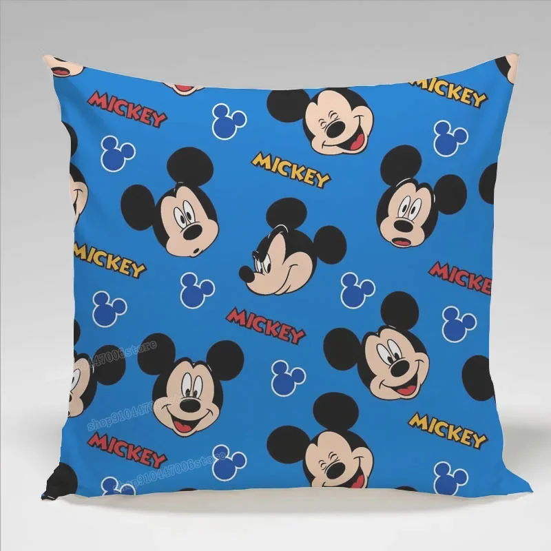 Disney Mickey Minnie poszewka na poduszkę figurki Anime poduszka z nadrukiem okładka śliczna poszewka na poduszkę kaczor Donald poduszka na myszy