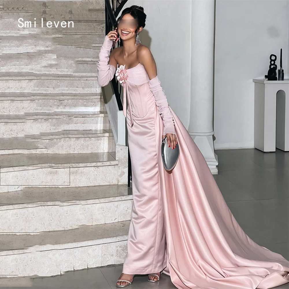 

Smileven Luxury 3D Flower Mermaid Prom Dress Sweetheart Party Gowns Elegant Formal Occassion Dress Customized 2026