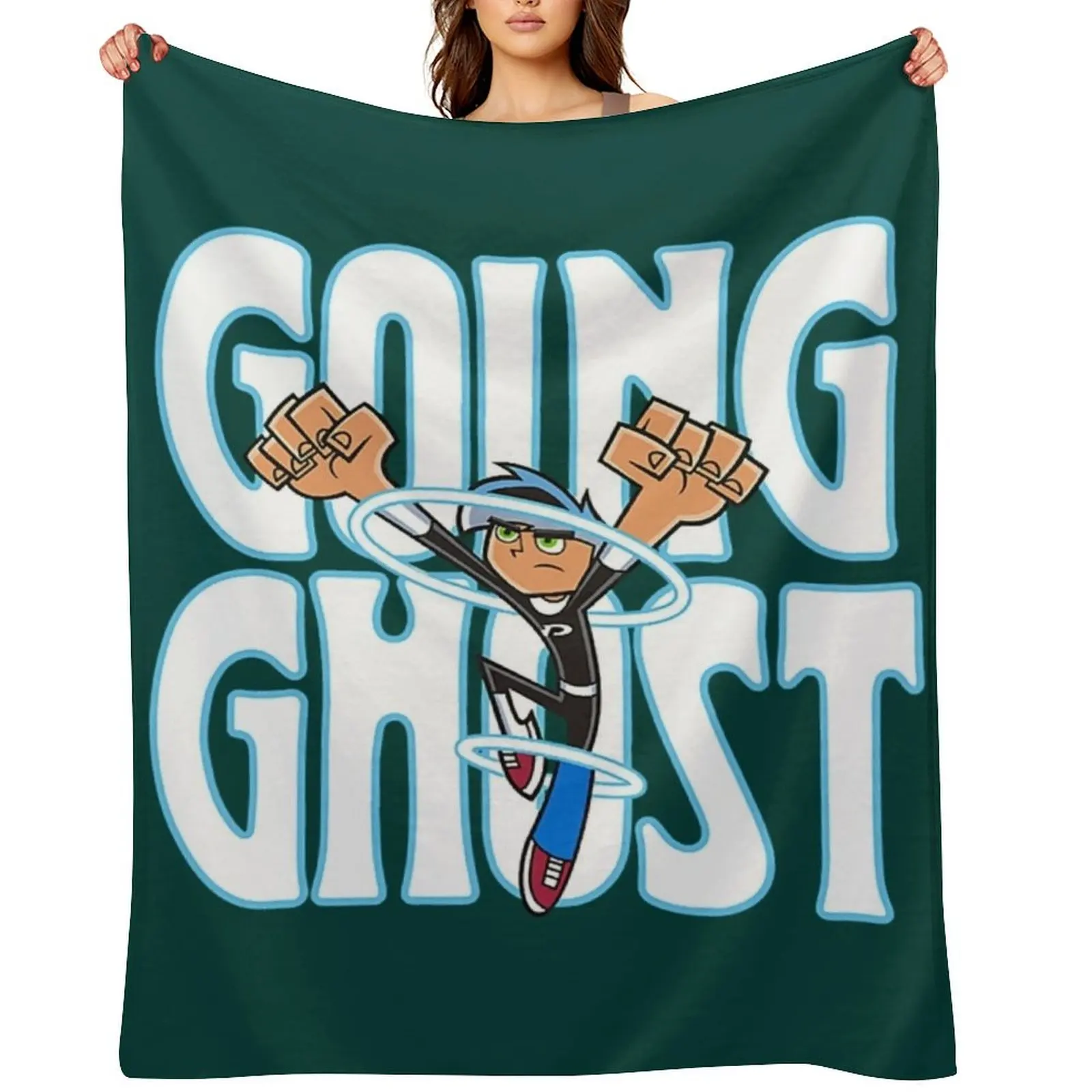 

Danny Phantom Going Ghost Halloween Throw Blanket Quilt Furrys cosplay anime Decoratives Blankets