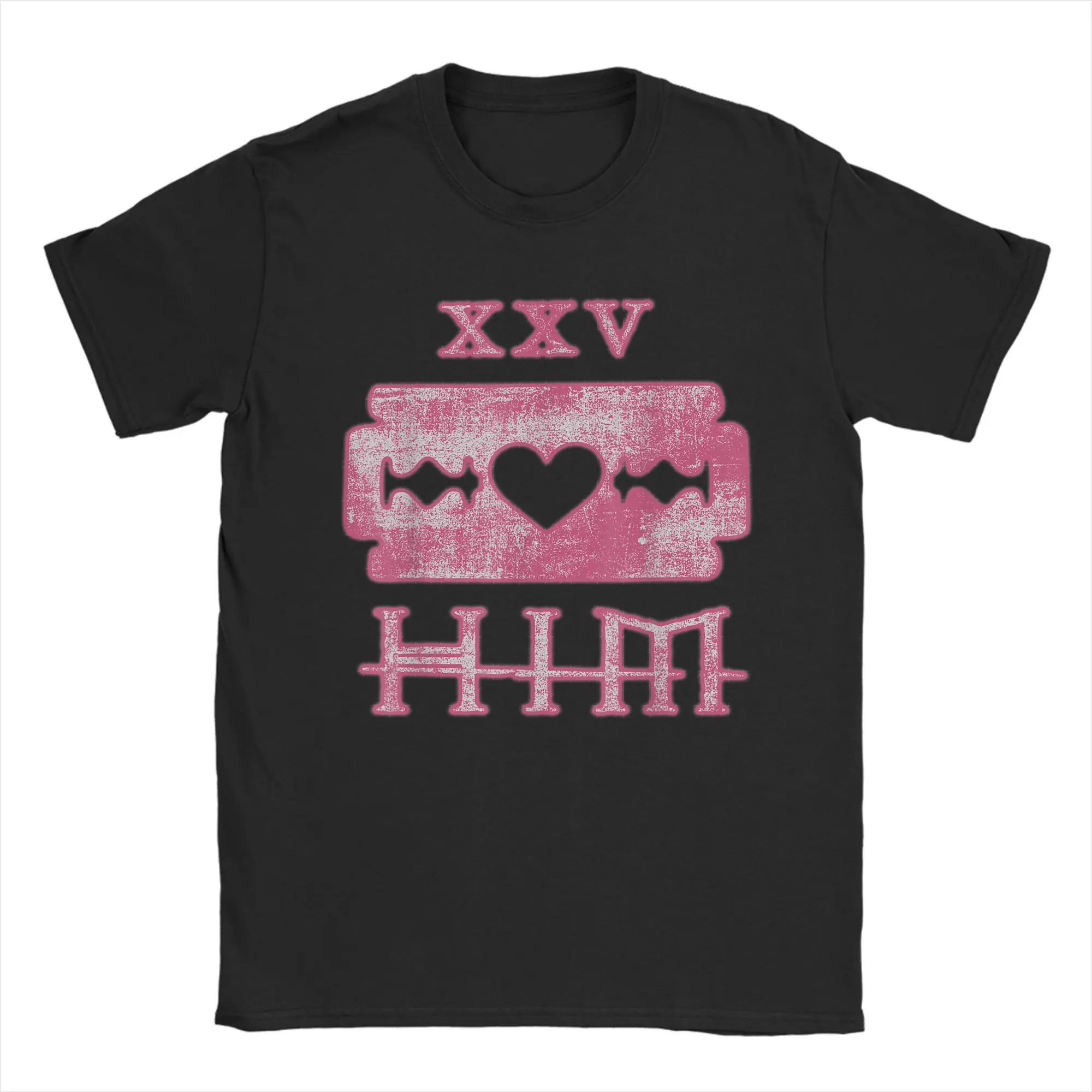 Ville Valo Razorblade Romance 25th T Shirt Men's Funny 100% Cotton T Shirts Summer Round Neck Fashion Tees Casual Big Size Tops