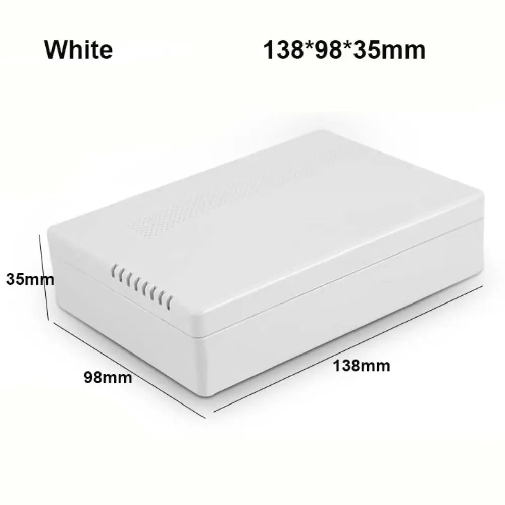 Kotak Penutup Proyek Tahan Air Baru Kotak Penyimpanan Plastik ABS Hitam Putih 9 Gaya Kotak Instrumen Perumahan Perlengkapan Elektronik