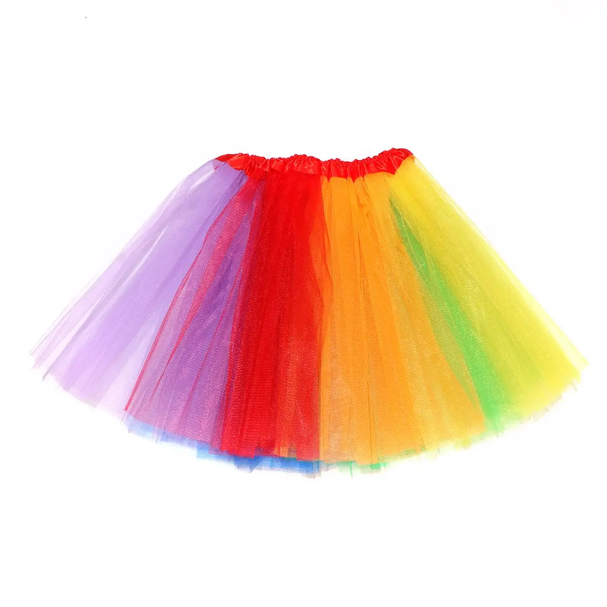 레인보우 스트라이프 투투 스커트 세트 소녀 의상 파티 복장 여성 Tulle 스커트 소녀를위한 의상 할로윈 생일