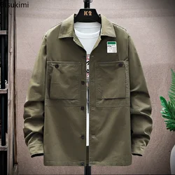 New 2024 Spring Summer Men's Tactical Shirts Long Sleeve  Army Military Shirts Outdoor Cargo Shirts Breathable Casual Tops Male