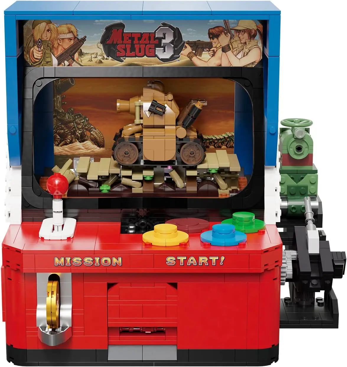 Pantasy Retro Arcade Machine Building Set per adulti Metal Slug Entertainment System Building Kit da collezione assemblare il modello