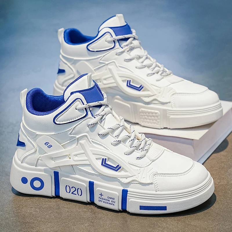 Thick Sole Mesh Breathable Basketball Shoes 2026 Winter Hot Selling Men's Casual Shoes Fashion Wear-resistant Anti Slip Sneakers
