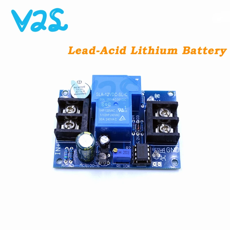 DC 12V 24V Lead-Acid Lithium Battery Discharge Controller Low Voltage Over-Discharge Protection Board with Alarmer 5-20S Delay