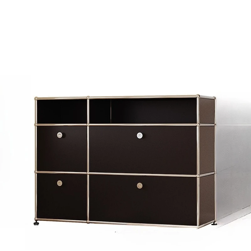 

Contrasting colors, color matching, dining side table, bedside table, storage cabinet, entrance cabinet, stainless steel TV
