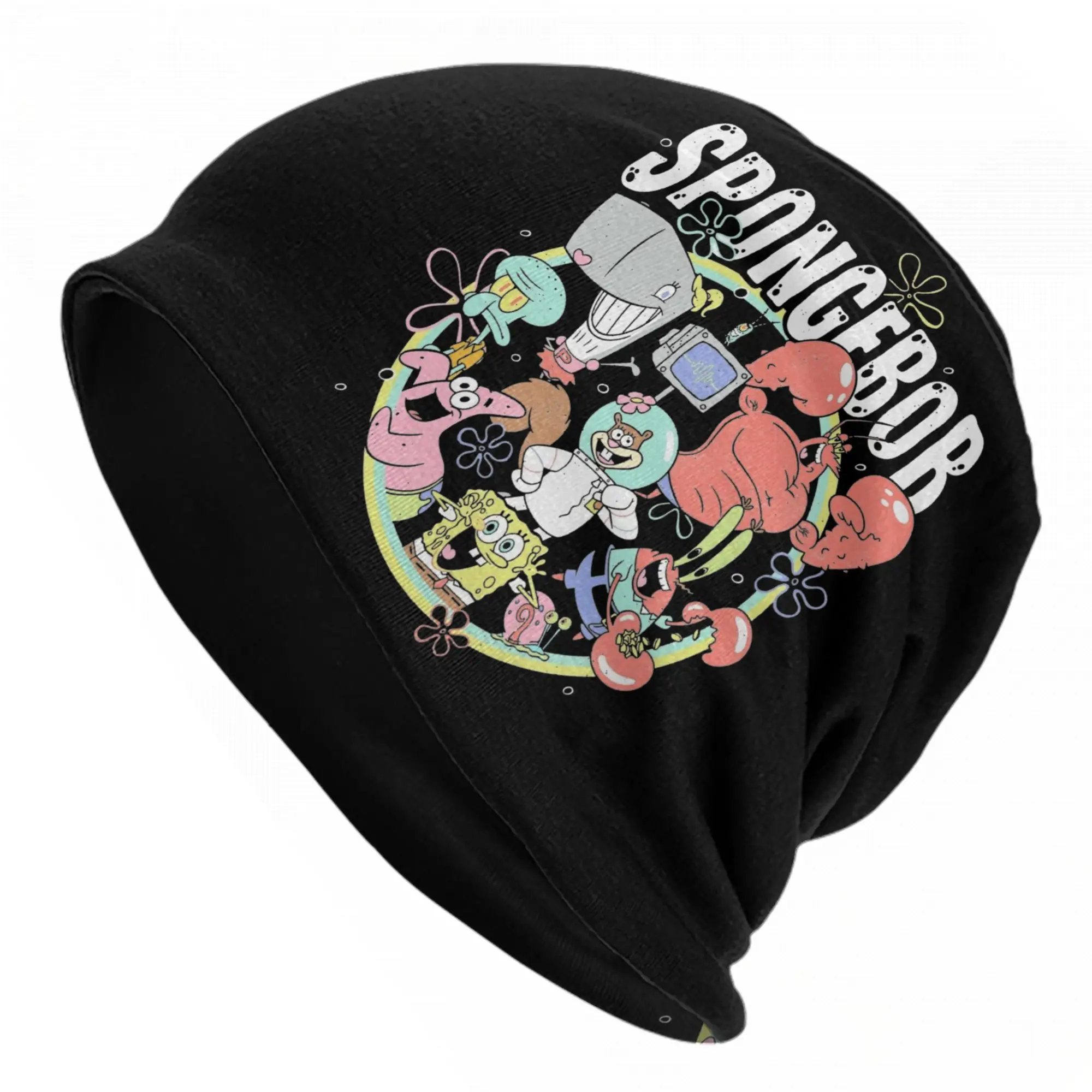 Spongebobed Caps  Hip Hop Adult Outdoor Skullies Beanies Hats Summer Warm Dual-use Bonnet Knitted Hat
