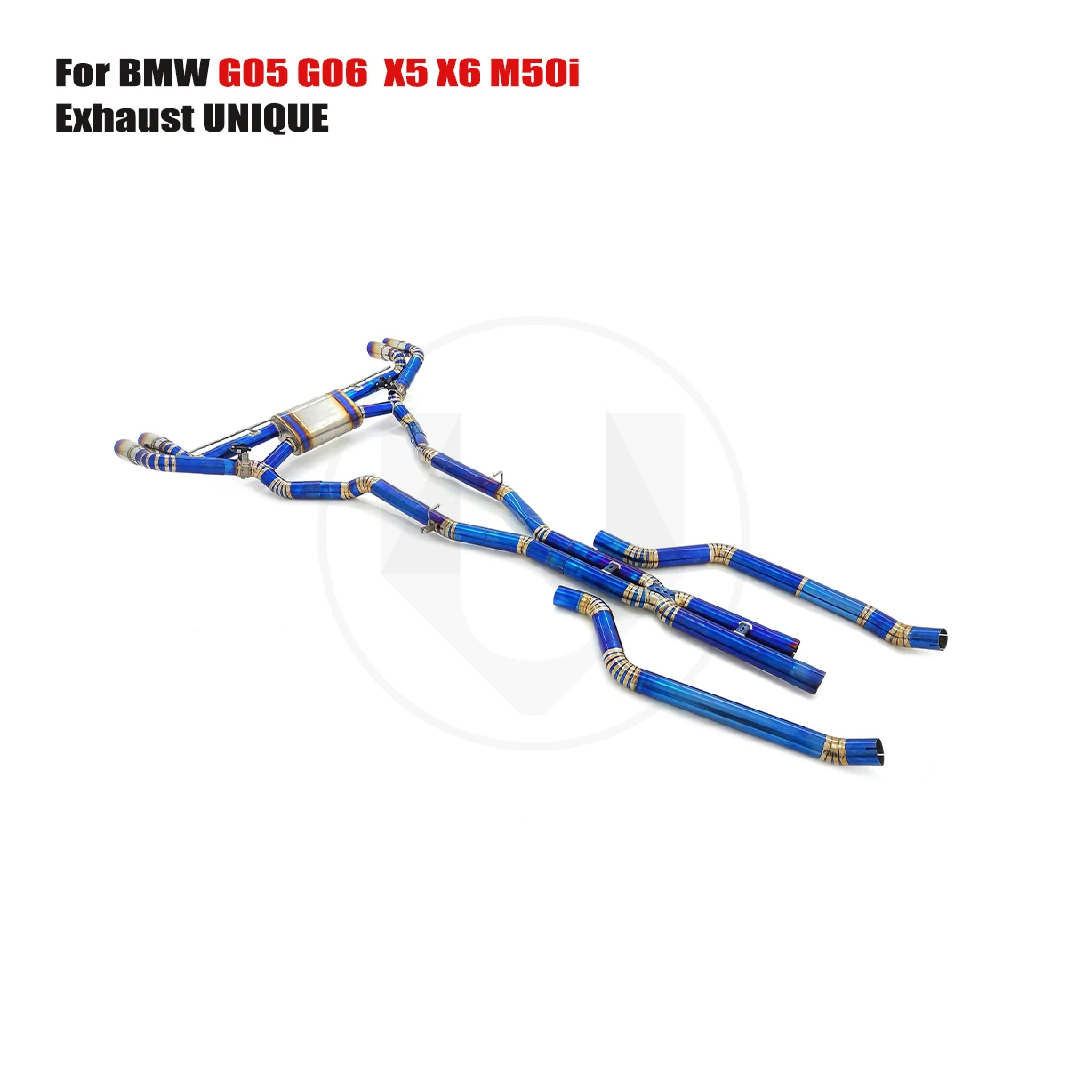 UNIQUE For BMW BMW G05 G06  X5 X6 M50i performance valve titanium exhaust system TC4 titanium alloy exhaust muffler