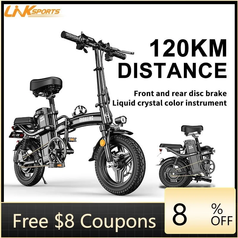 

STLF DZ WJW Advanced Factory Hot Sale Folding Electric Bicycle 400W 48V 14Inch LCD Display Electric City Bike Foldable Electric