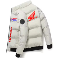 2025 Hot Honda Logo Print, Men's Casual and Stylish Outdoor Warm Thick Jacket, Wind and Coldproof