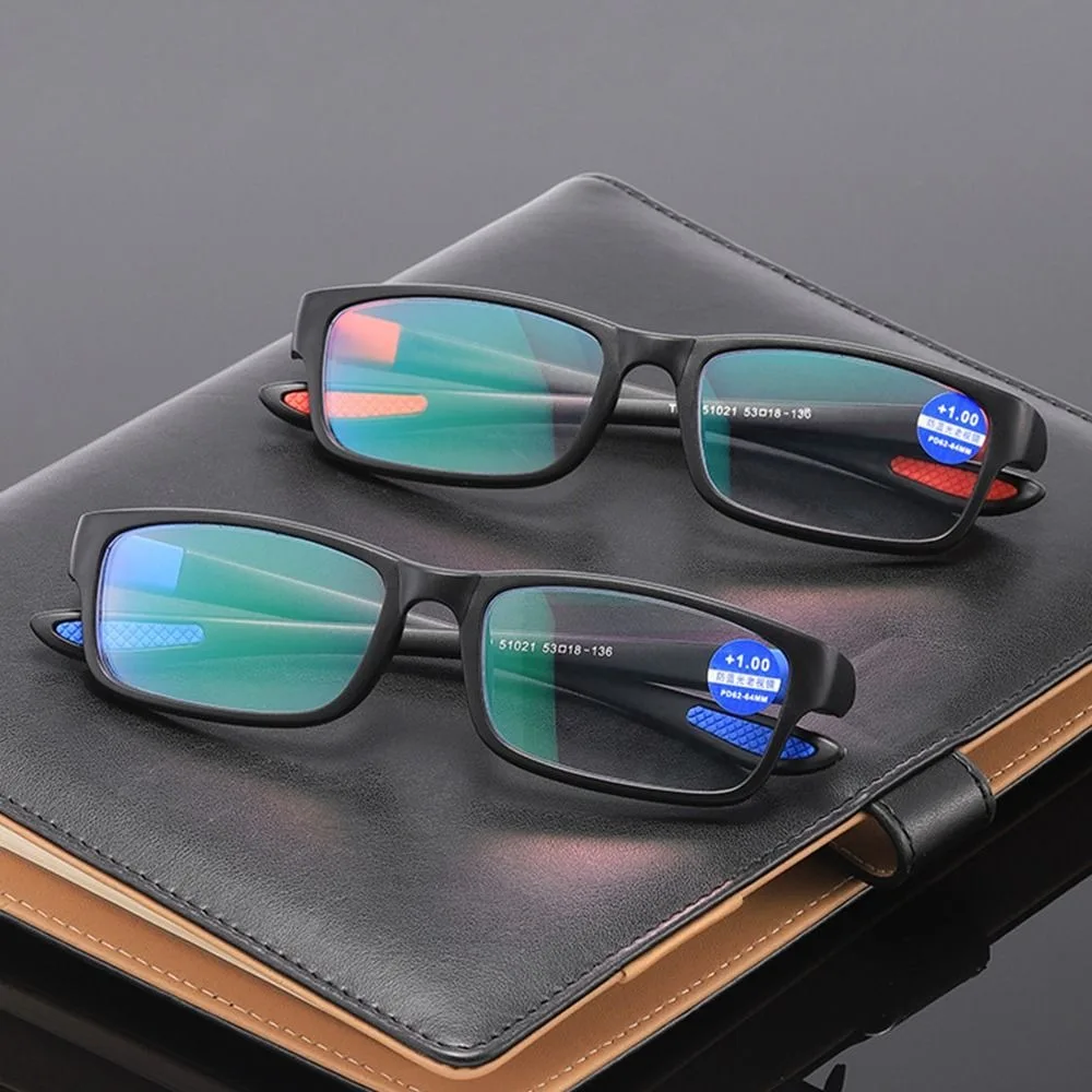 Anti-blue Light Reading Glasses Ultralight TR90 Sport Presbyopia Eyeglasses Women Men Far Sight Optical Eyewear Diopters To +4.0