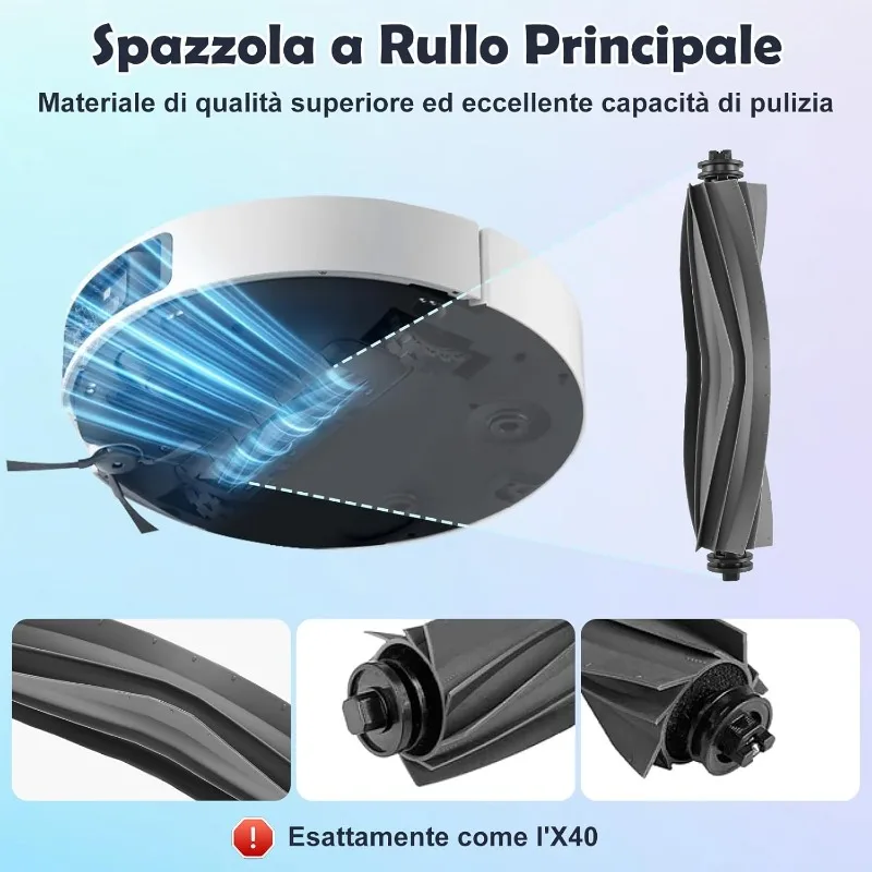 Cleaning Kit Accessories for Dreame X40 Ultra Complete / X40 Master / L40 Ultra / P50 Pro Ultra Robot Vacuums