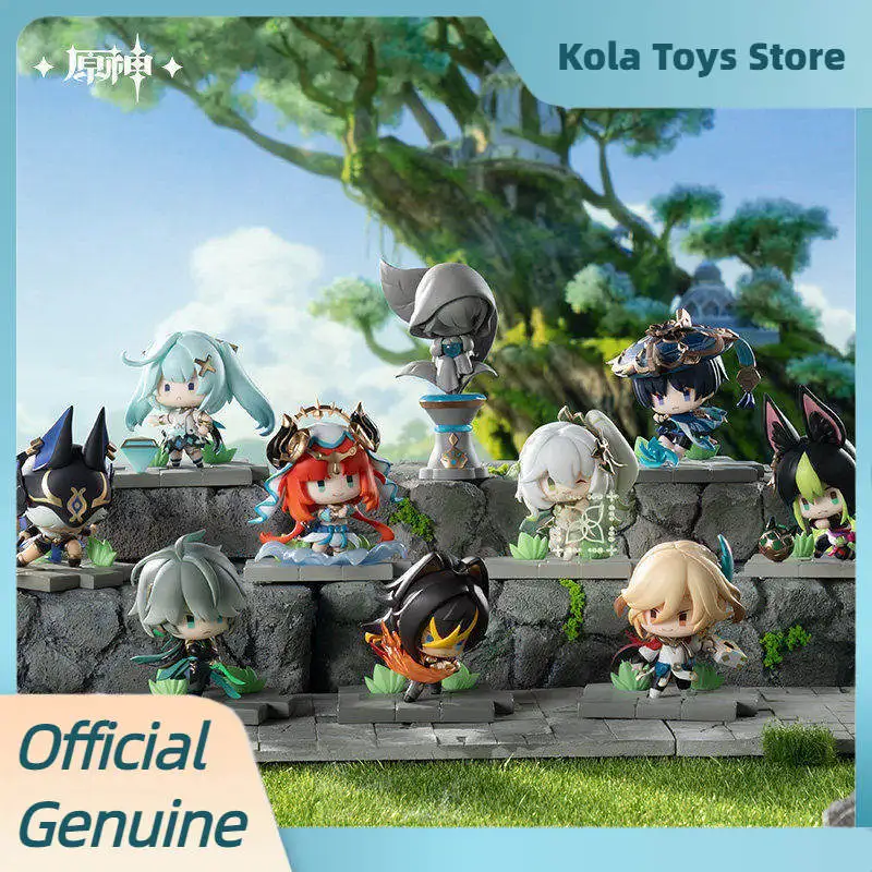 

Genuine Genshin Impact Battlefield Heroes Main Image Series Blind Box Figure Collectible Toy Desktop Ornament Birthday Gift
