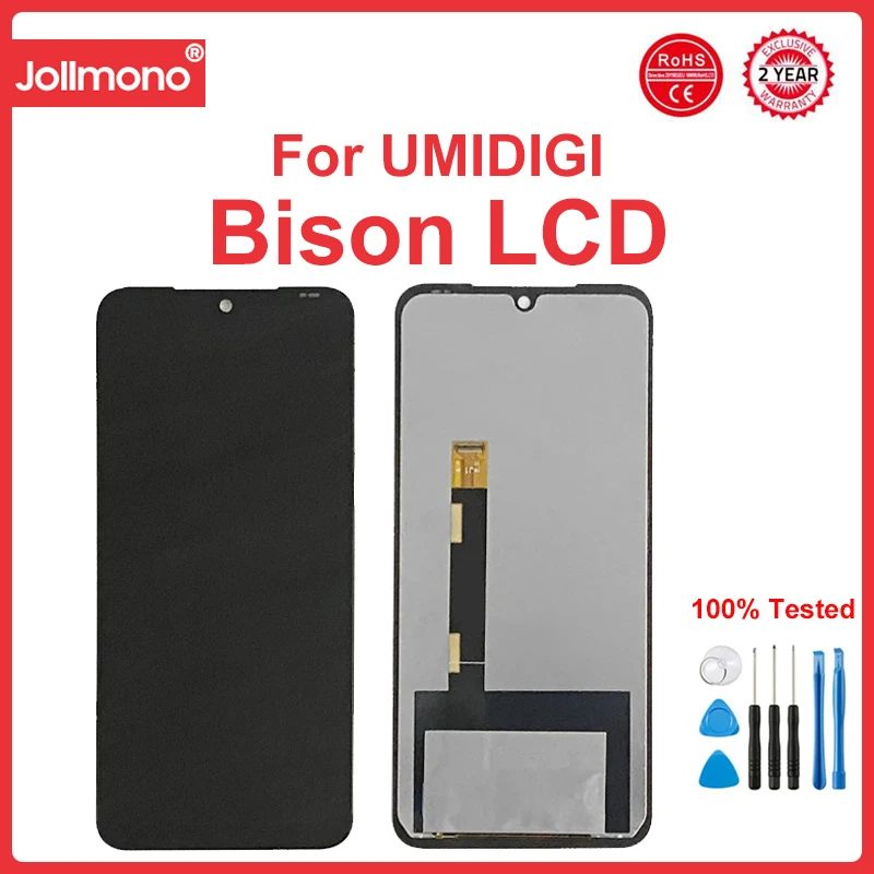 

Tested For UMIDIGI Bison LCD Display Touch Screen Assembly LCD Sensor For Umidigi Bison 2021 Bison Pro LCD Pantalla