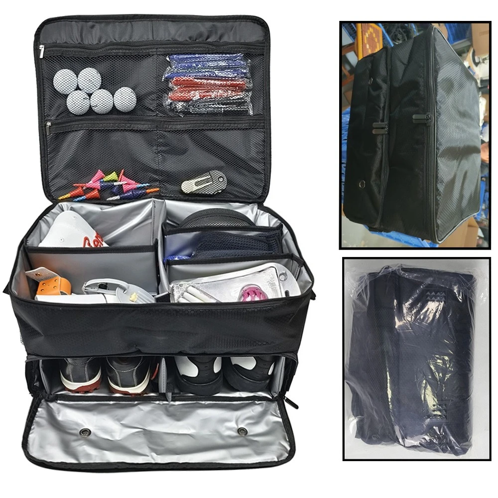 

Golf storage box, shoe bag foldable car storage, shoe car large-capacity multi-functional clothing bag