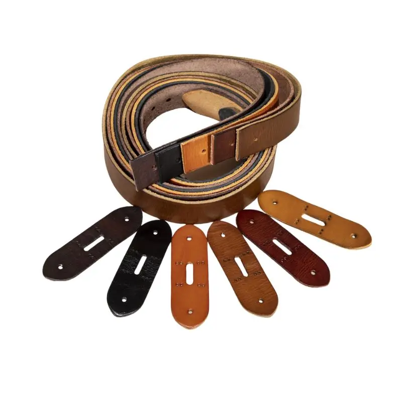 

Full Grain Tree Resin Tanned Leather Strap Men's NoBuckle Leather Belt Strip for DIY or Custom