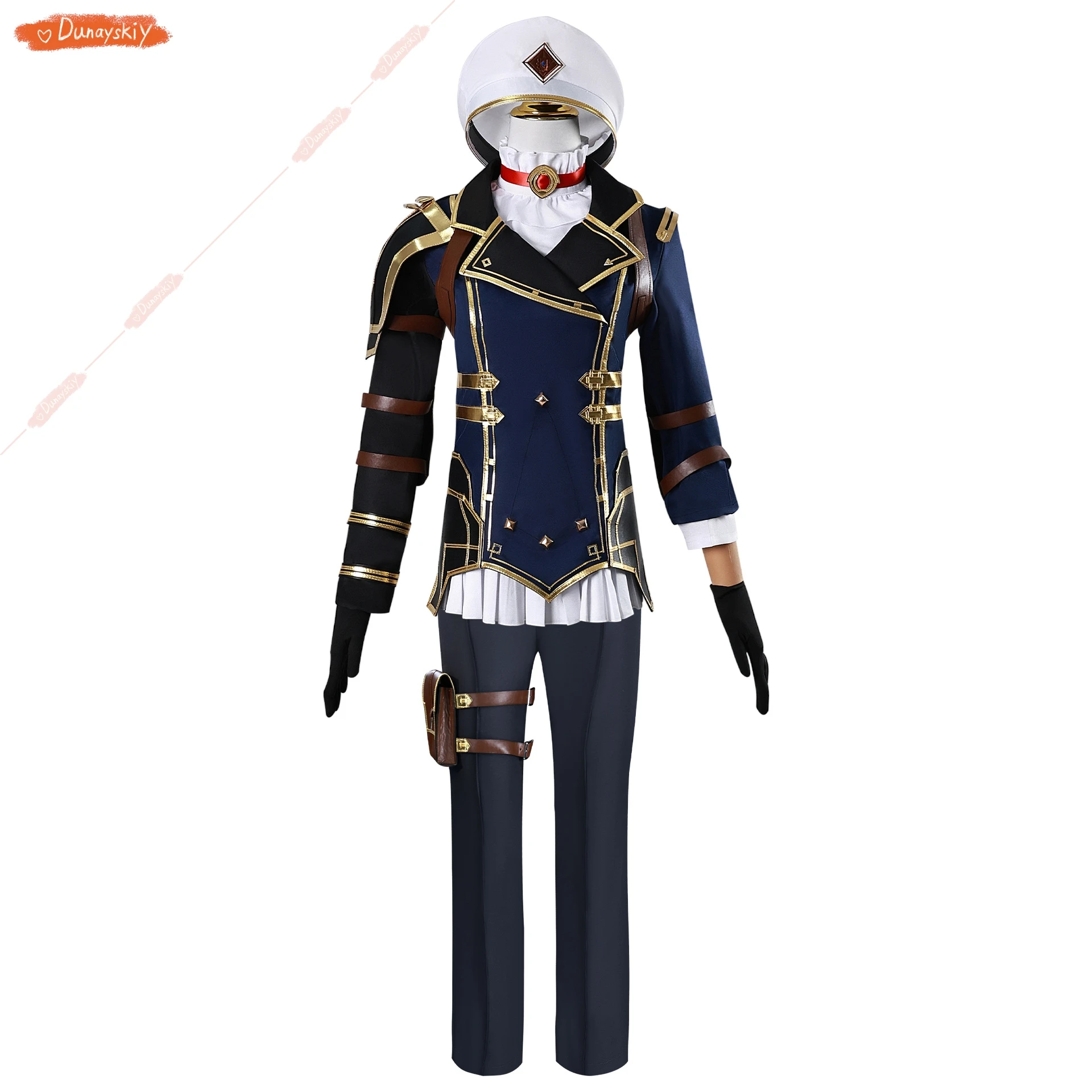 女性のためのアニメのコスプレコスチューム,2シーズン,vi,ケイトリン,ゲーム,笑,ロールプレイ服,ジャケット,トップ,パンツ,帽子,手袋,アクセサリー