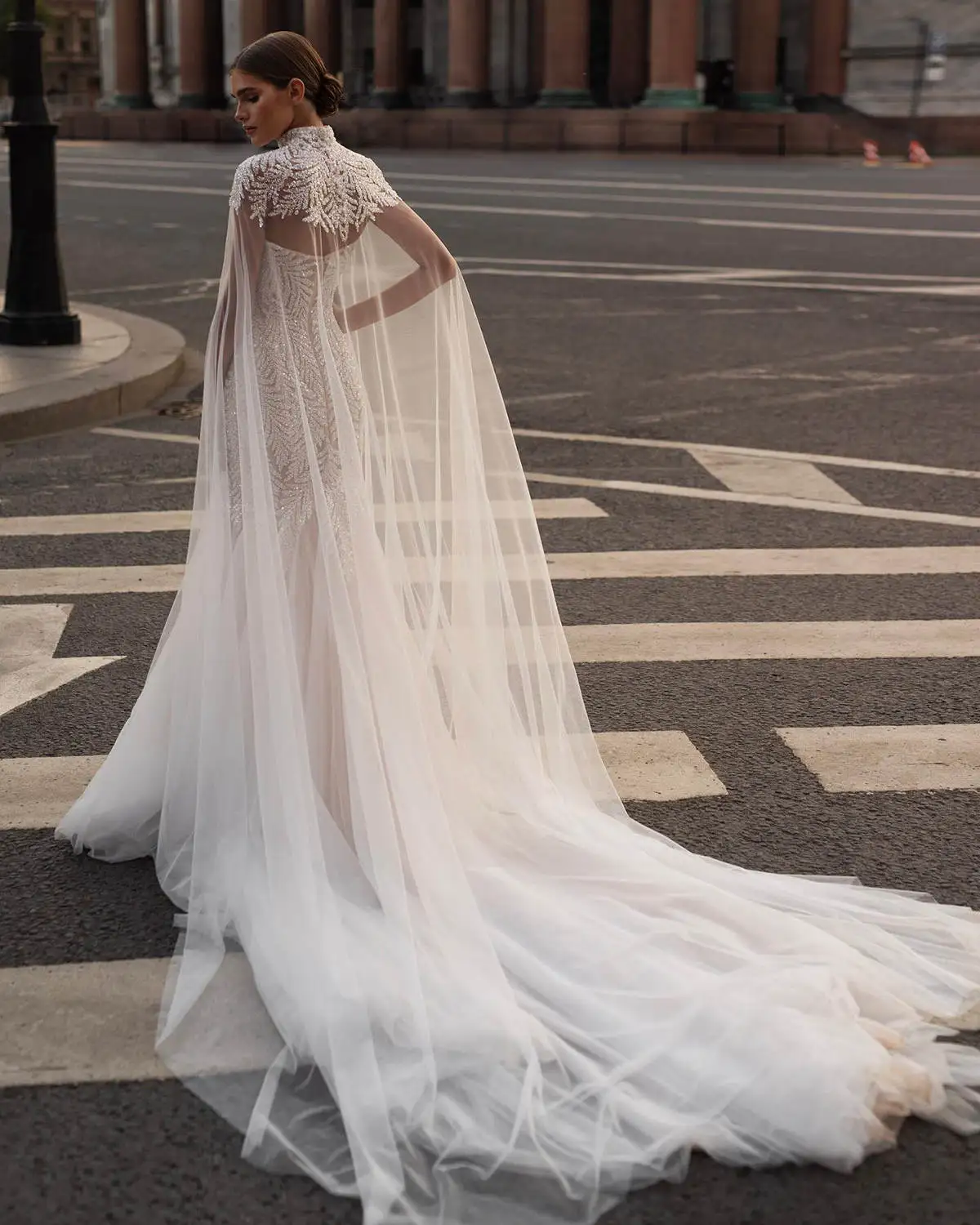 Vestido de novia de encaje con apliques de sirena, Sexy sin tirantes Vestido de novia, brillante, sin mangas, hecho a medida, Vestido de tren de barrido