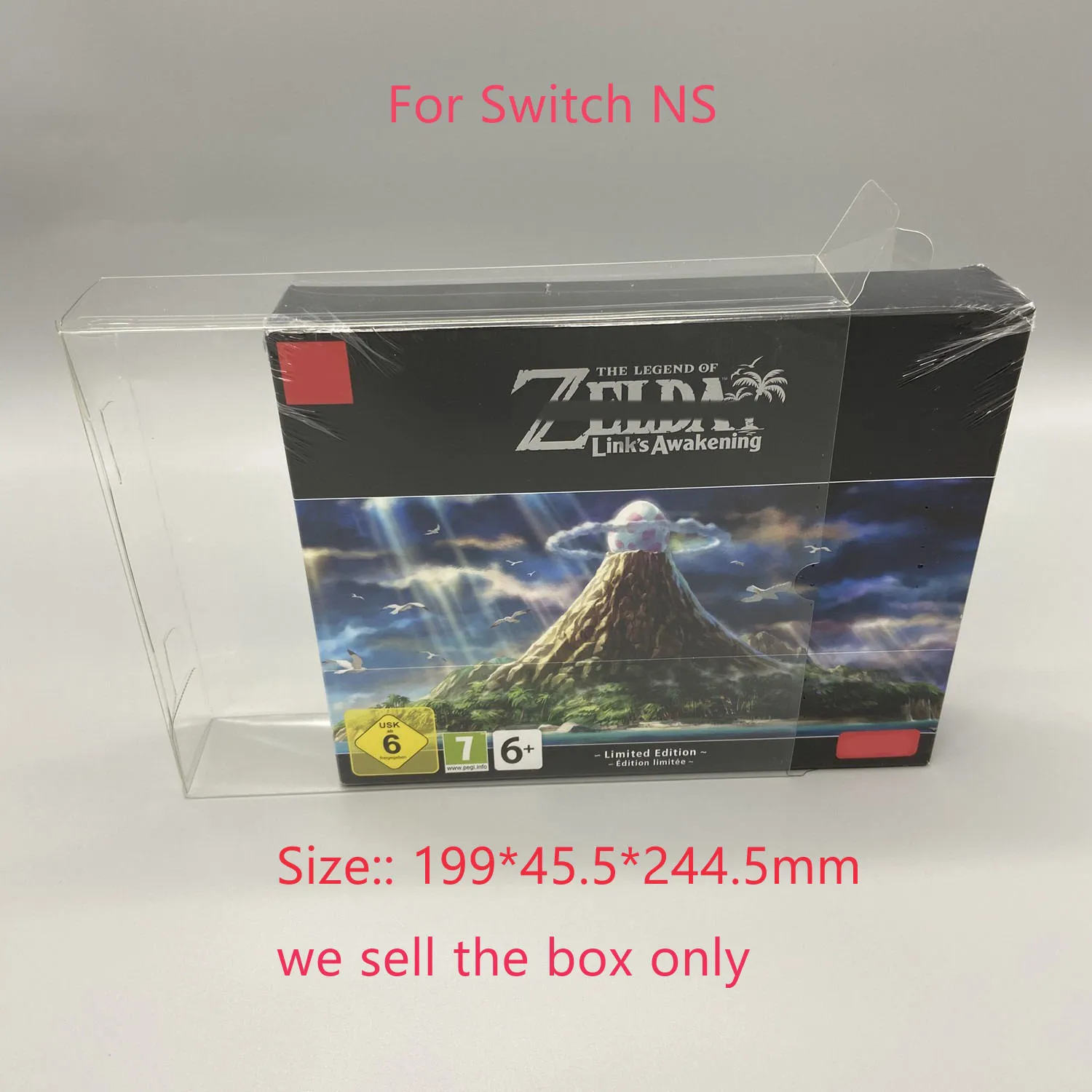 Transparent PET Cover Box For Switch NS for Link's Awakening EU Version Game Storag