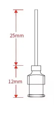 

Электростатический вращающийся эксперимент, стандартная одинарная игла, общая длина, 37 мм, интерфейс рта, не утечка жидкости
