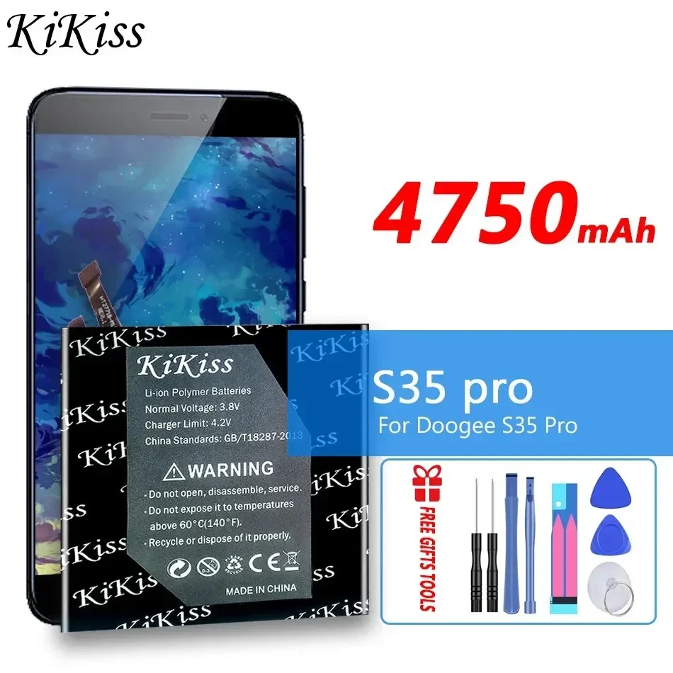 

Мощная батарея 4750mAh KiKiss S35Pro (BAT20M154350) Для Doogee S35 Pro Bateria