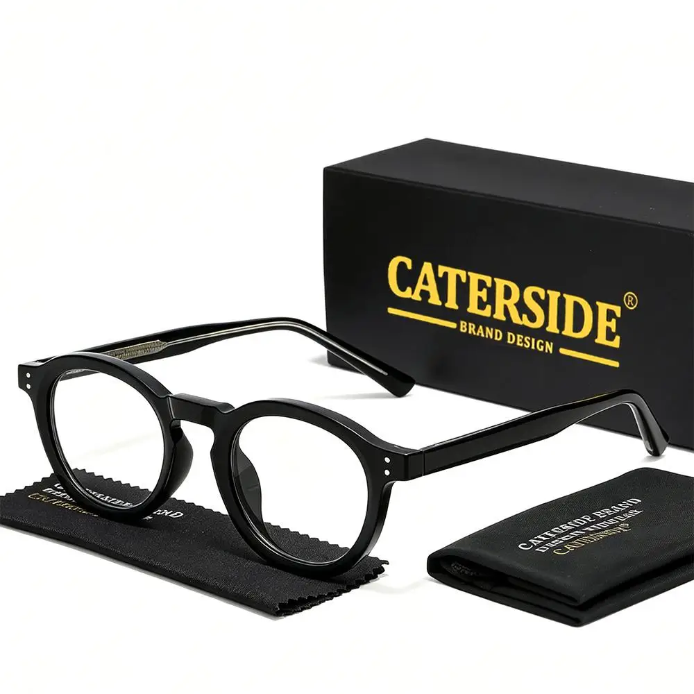 CATERSID Modische Herren-Quadratbrillenfassung Hochwertige Tr-90 Anti-Blaulicht-Brille Damen-Business-Festival-Geschenkbrille – Detail 7