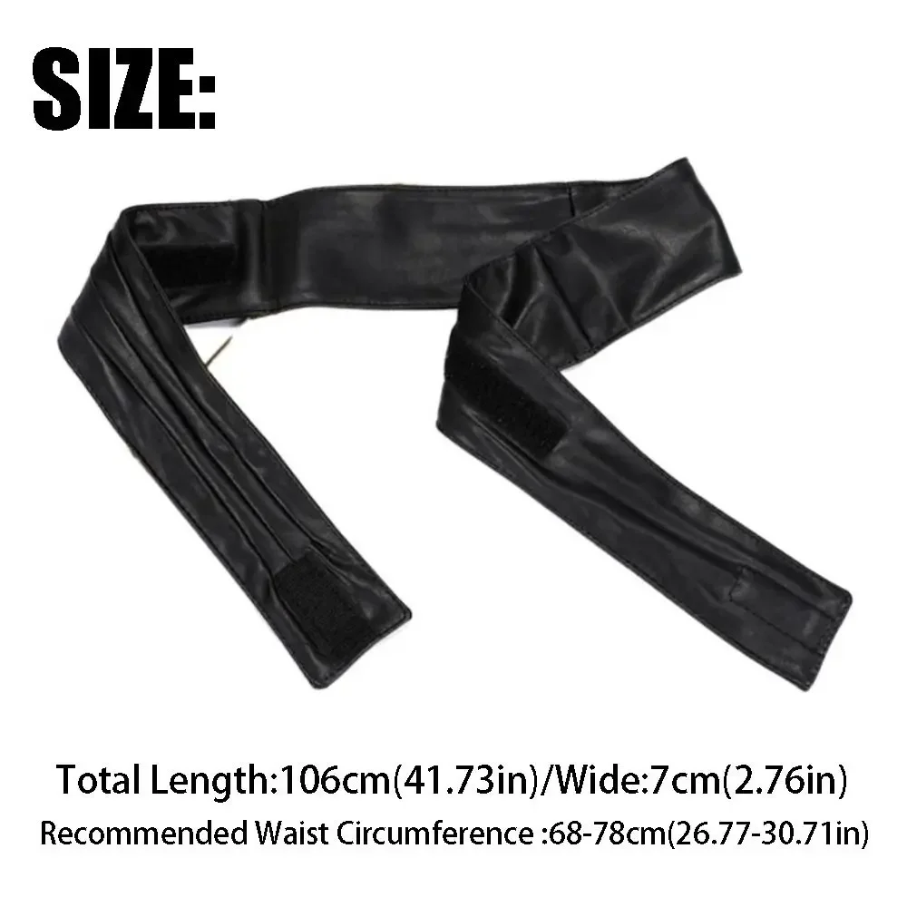 Sweet Elastic Wide Waist Belt Elegant PU Leather Women Waistband Soft Adjustable Dress Decoration Belts Party Decoration