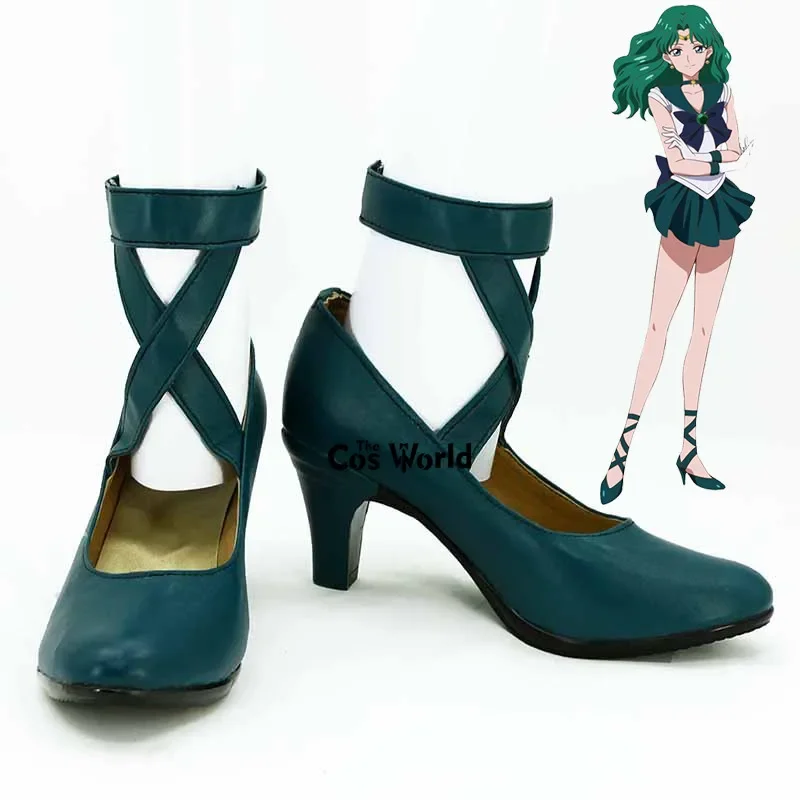 

Sailor Neptune Kaiou Michiru Michelle Kaioh Anime Customize Cosplay High Heels Shoes