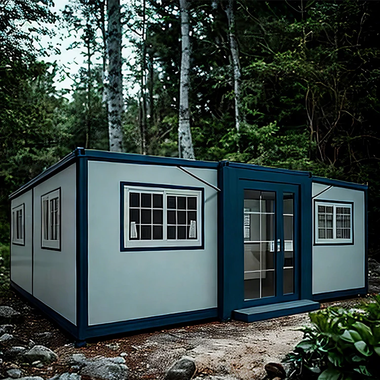 تصميم حاوية حديثة قابلة للتوسيع مكونة من 4 غرف نوم مع حمام للفيلا أو المدرسة مصنوعة من الفولاذ والخشب