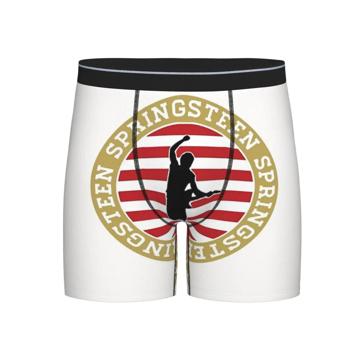 Long Boxer Underpants Shorts Bruce Springsteen Panties Men's Comfortable Underwear for Homme Man Boyfriend Gift