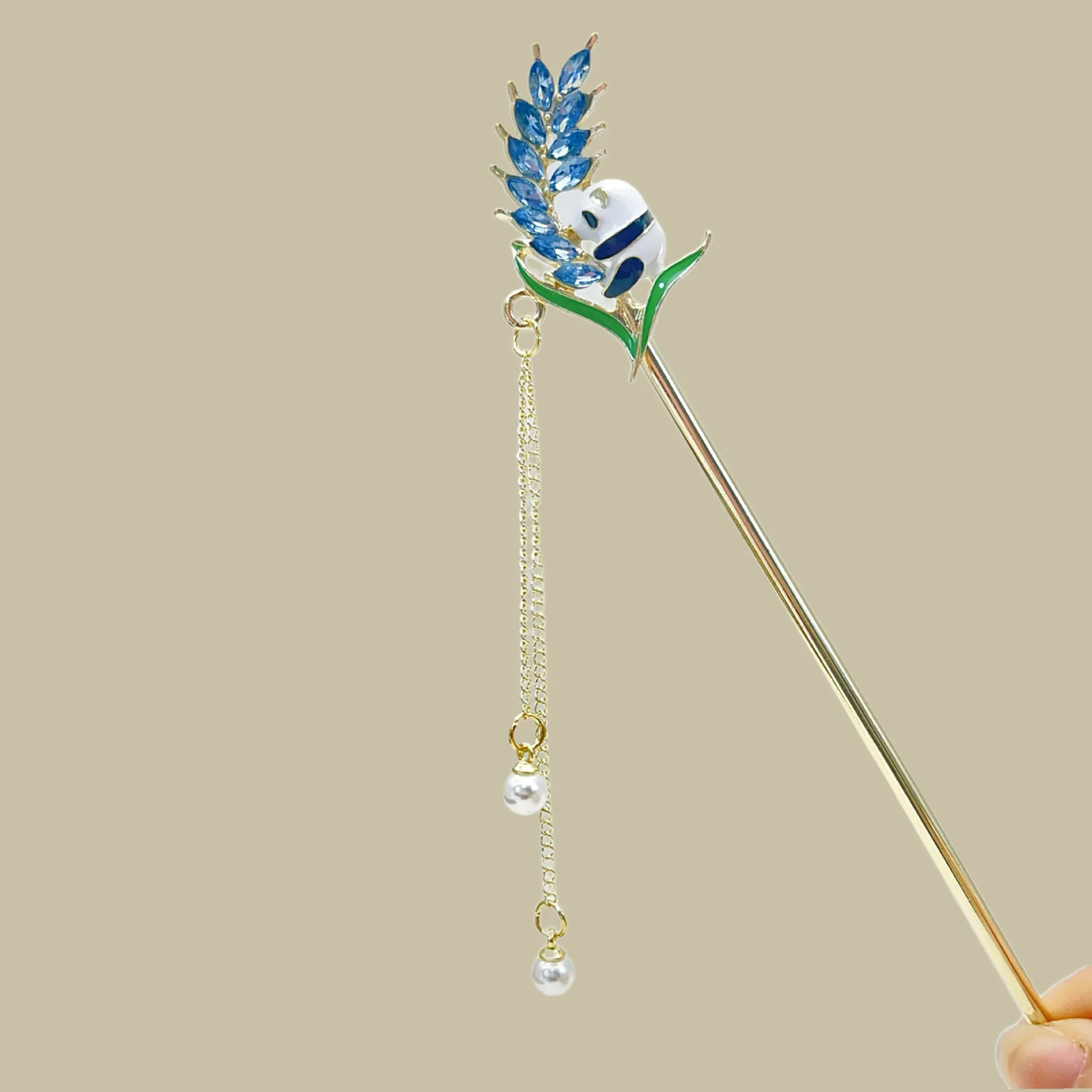 

Chinese Style Tassel Hair Clip Hair Stick For Women Retro Panda Hair Stick Pins Headdress Headpieces Hair Jewelry Accessories